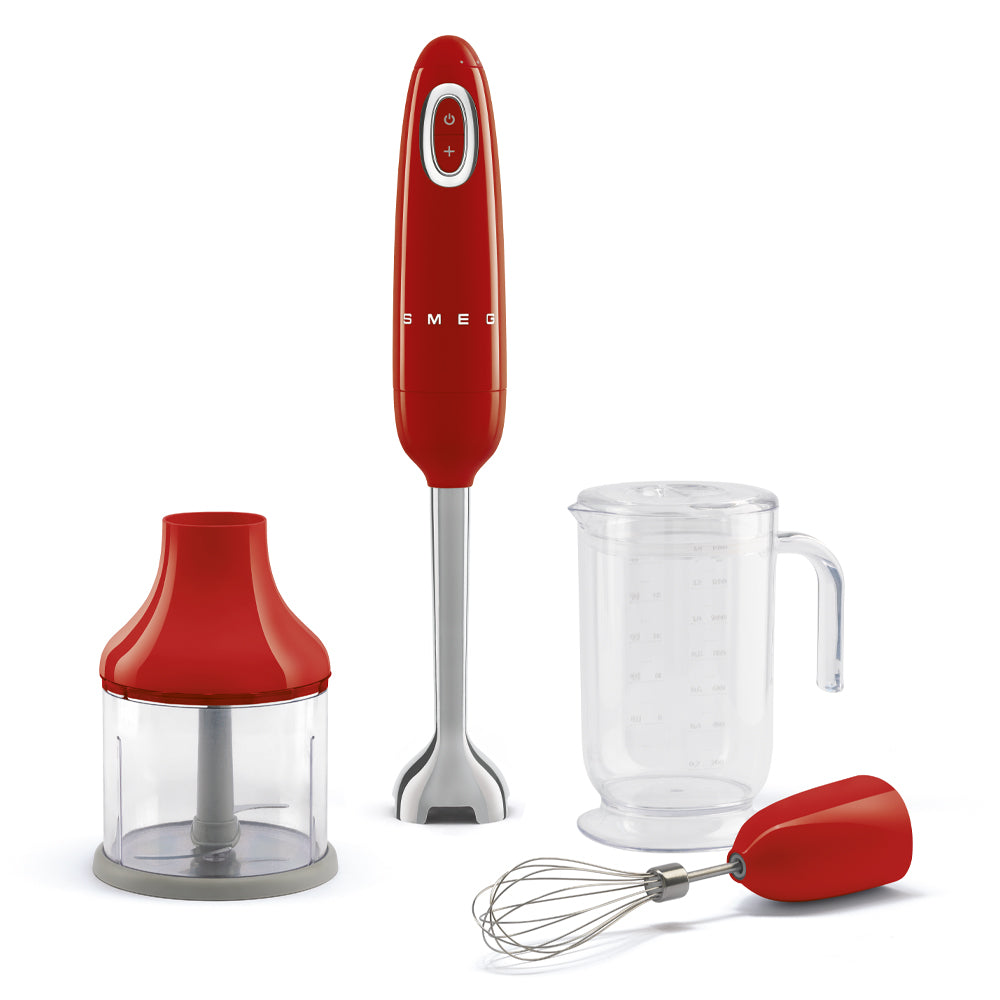 Smeg Kırmızı El Blender Seti New Version HBF03RDEU