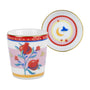 Baci Milano Mamma Mia El Desenli Tabaklı Espresso Fincanı 5,5 cm x 7 cm